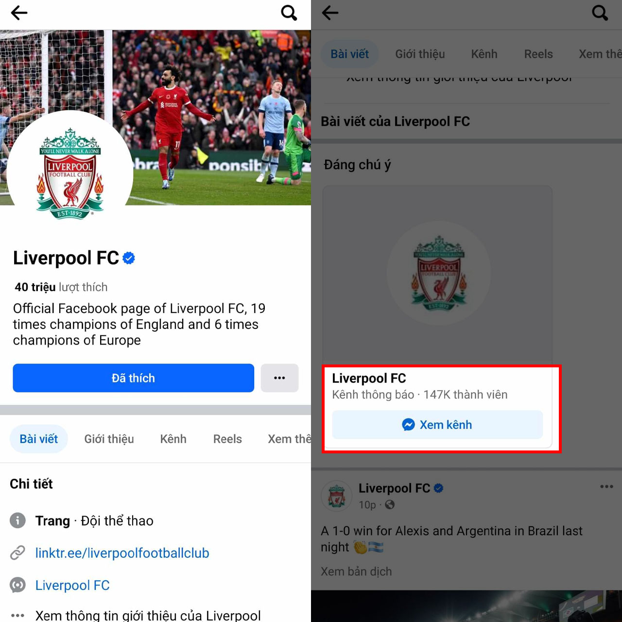 Cách tham gia kênh thông báo Messenger