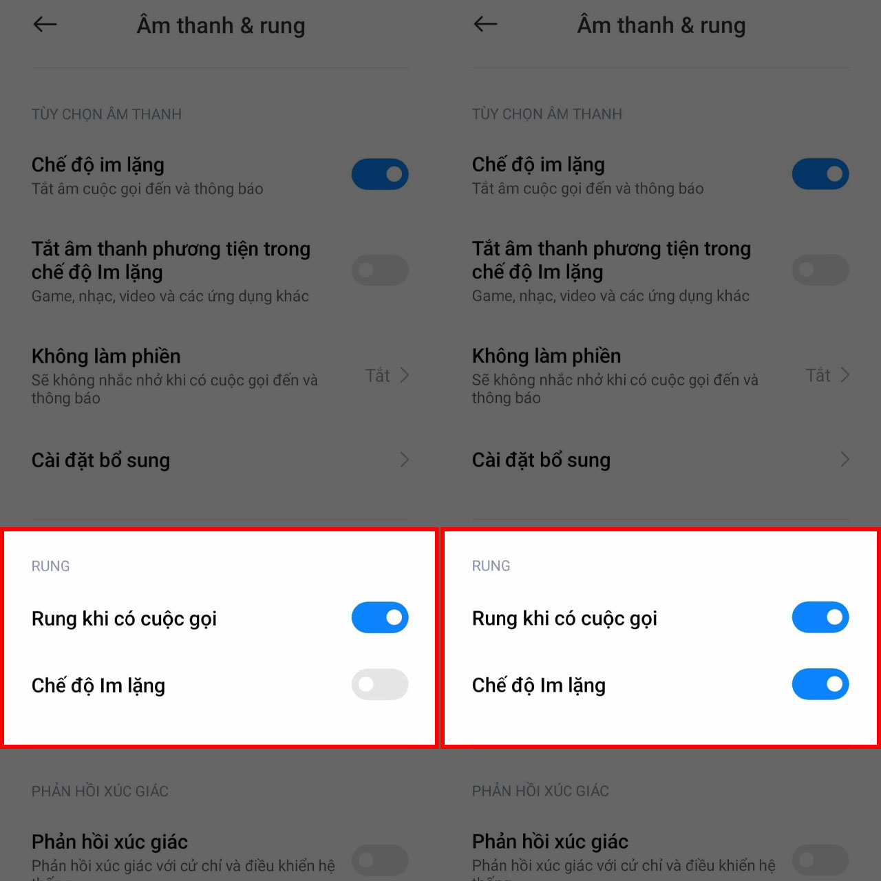 Cách khắc phục điện thoại Xiaomi không rung khi ở chế độ im lặng
