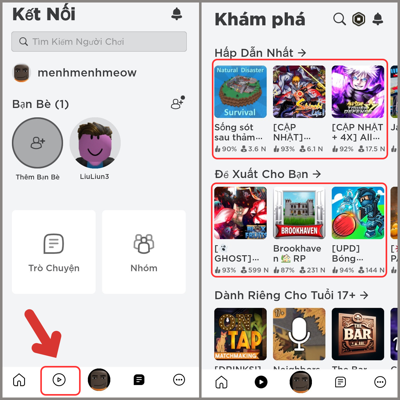 Cách lấy đồ free trong Roblox