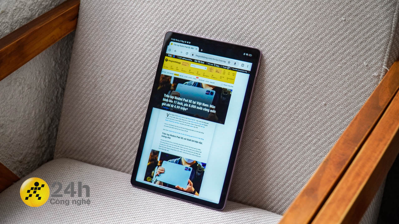 Máy tính bảng có kích thước màn hình khoảng 11 inch có thể dễ dàng chọn mua