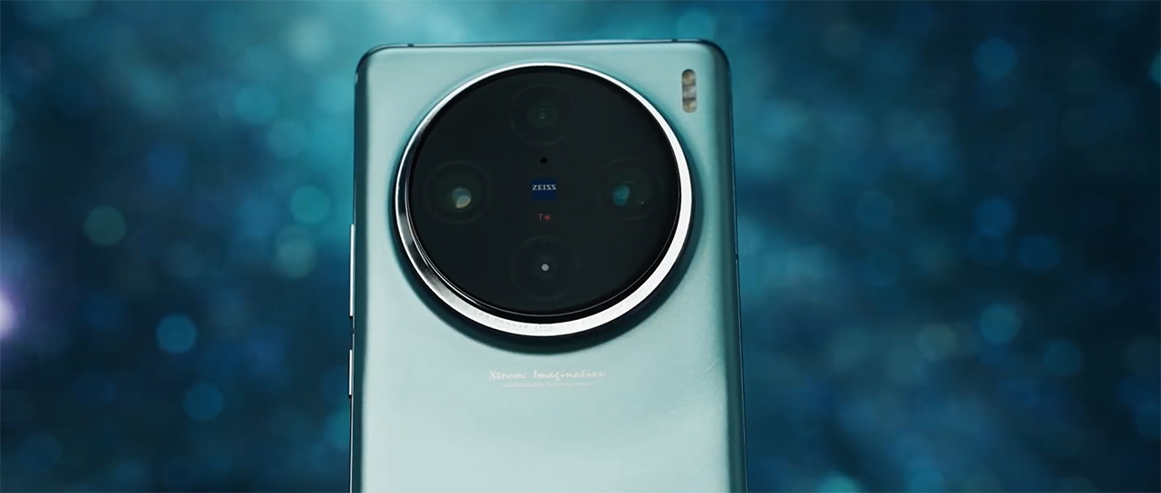 Cụm camera Vivo X100 Pro được thiết kế theo hình bán nguyệt