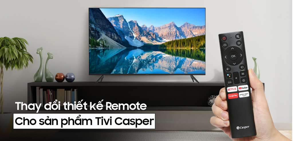 Thông báo: Thay đổi thiết kế Remote cho sản phẩm Tivi Casper lô mới
