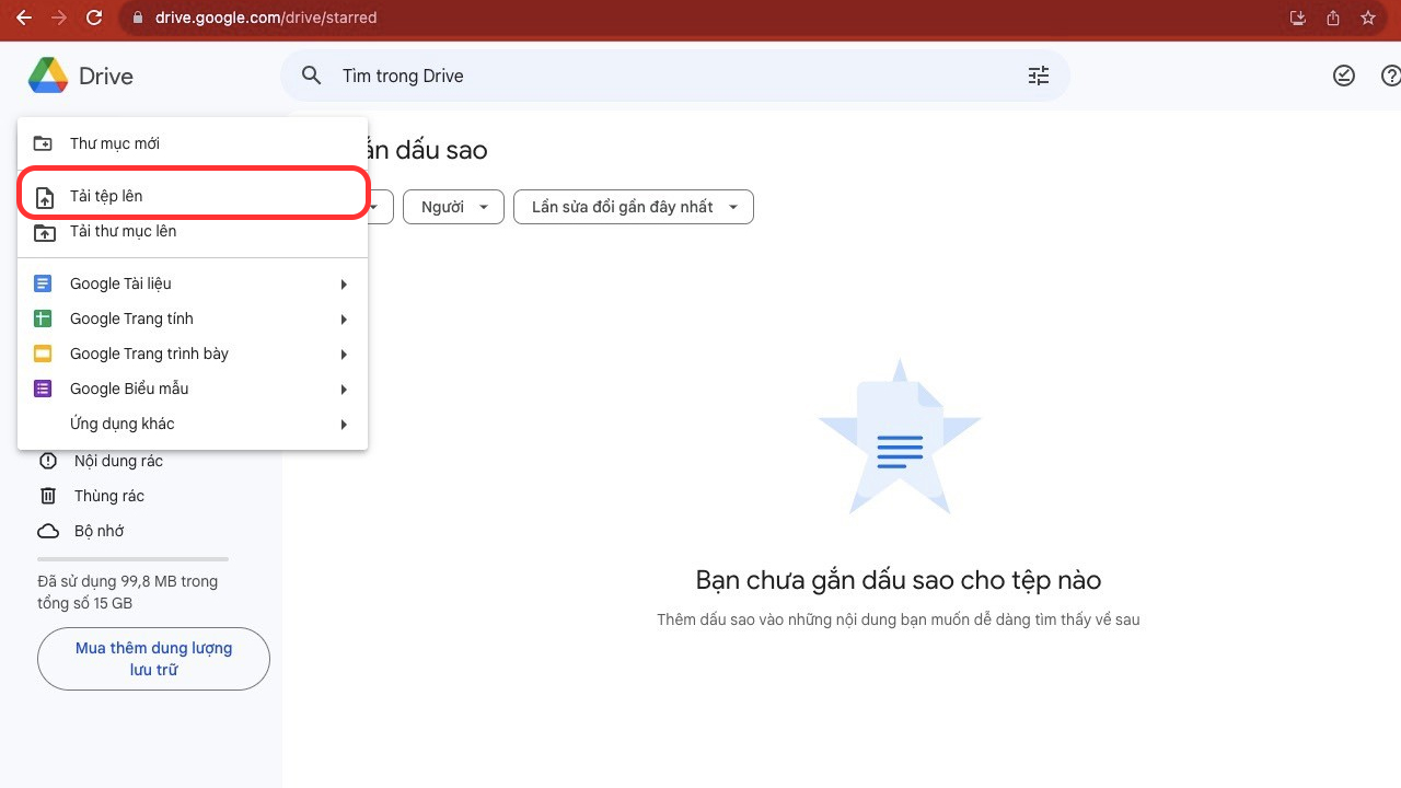 Cách tải file lên Google Drive nhanh chóng, lưu trữ dữ liệu quan trọng
