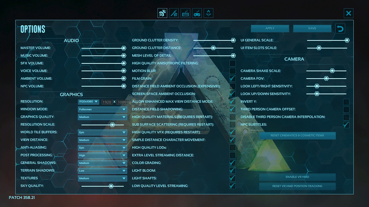 Thiết lập đồ họa game ARK: Survival Evolved trên ASUS TUF F15 FX507ZC4