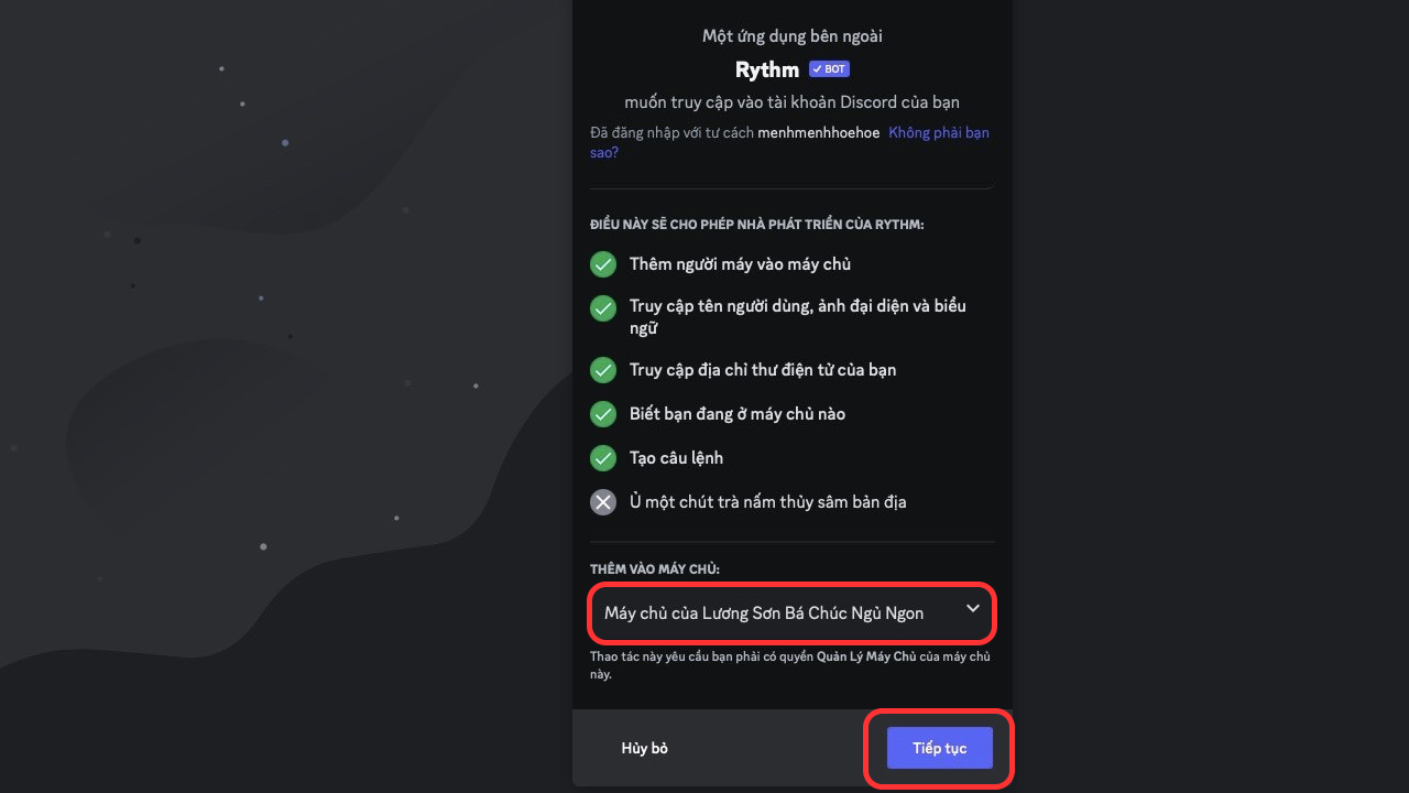 Cách thêm bot nhạc vào Discord