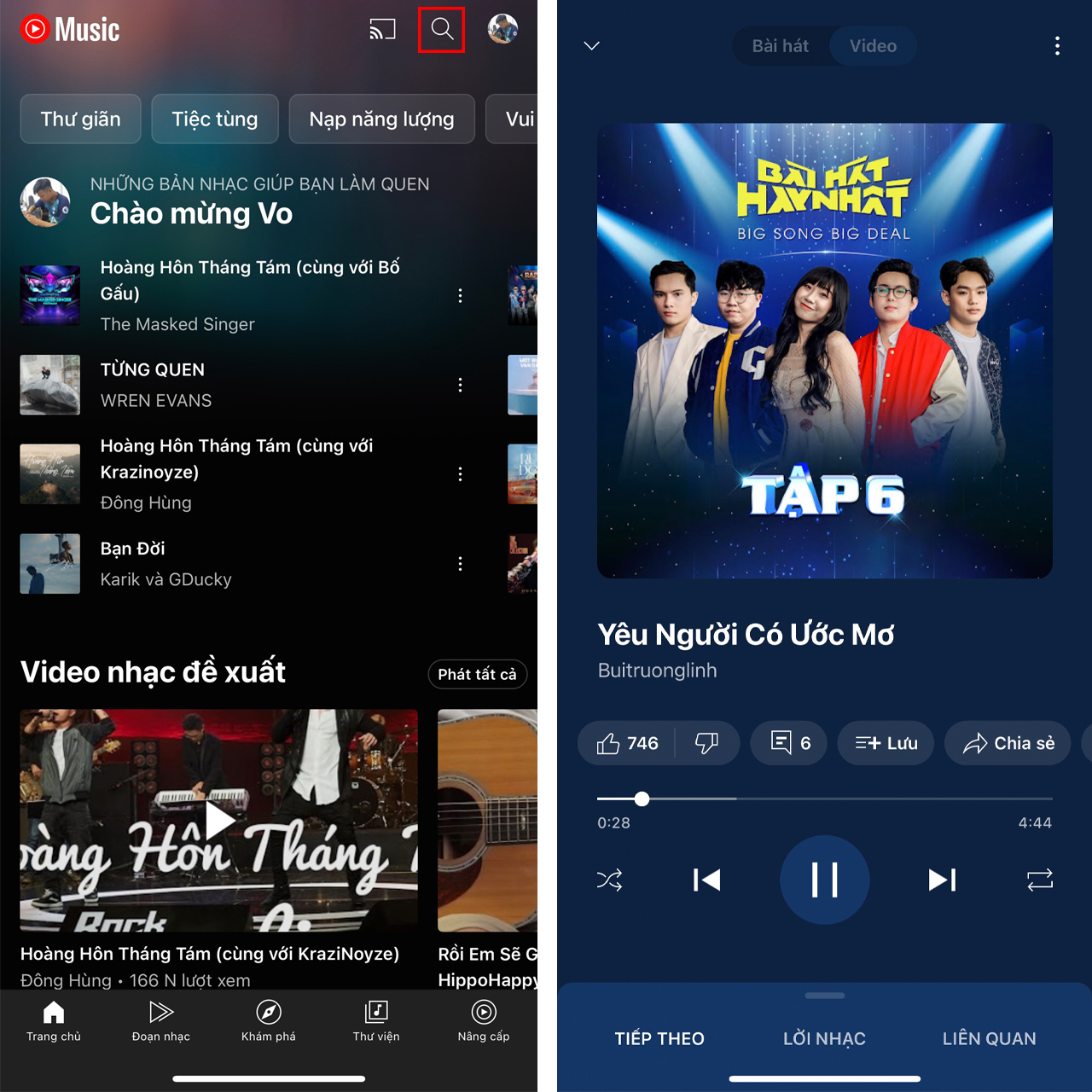 Cách tắt phát nhạc tự động trên YouTube Music