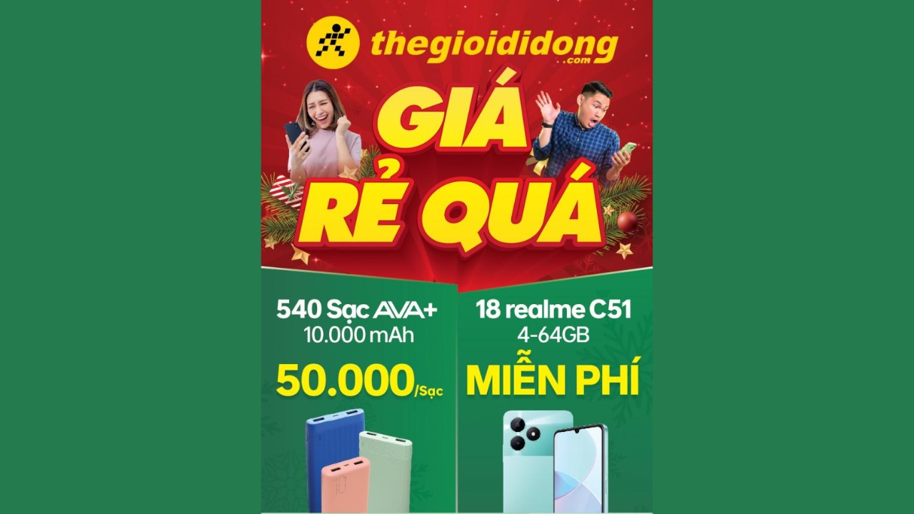 Sự kiện Giá Rẻ Quá sắp trở lại, cơ hội trúng ngay realme C51 miễn phí