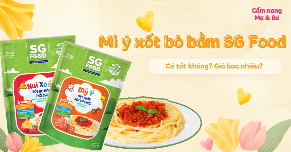 Review mì ý xốt bò bằm SG Food có tốt không? Giá bao nhiêu? Mua ở đâu?