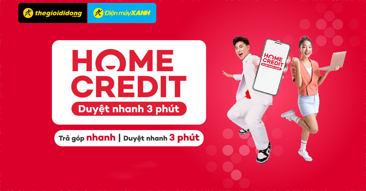 Trả góp online cùng HomeCredit - Giao hàng tại nhà - Cơ hội nhận quà hấp dẫn
