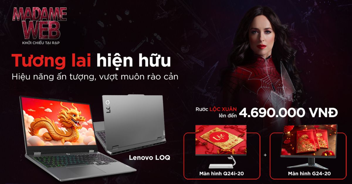 Tương lai hiện hữu cùng Lenovo, nhận quà tặng màn hình lên đến 4.6 triệu