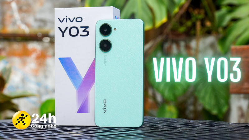 Trên tay Vivo Y03: Thiết kế trẻ trung, chip Helio G85, camera kép