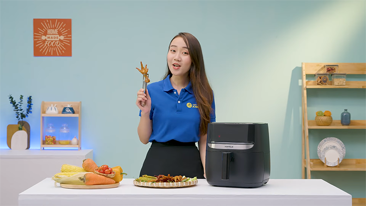 Đánh giá chi tiết nồi chiên không dầu Hafele HS-AF502B 5.7 lít