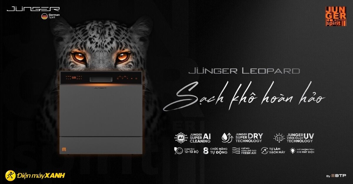 Đánh giá ưu điểm máy rửa bát Junger Leopard chi tiết nhất