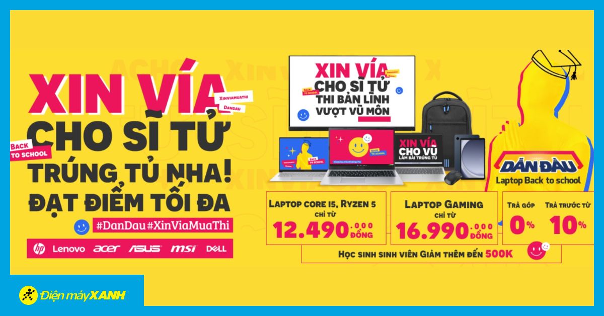 Back to school: Săn laptop chất giá hời dành riêng cho học sinh - sinh viên mùa tựu trường