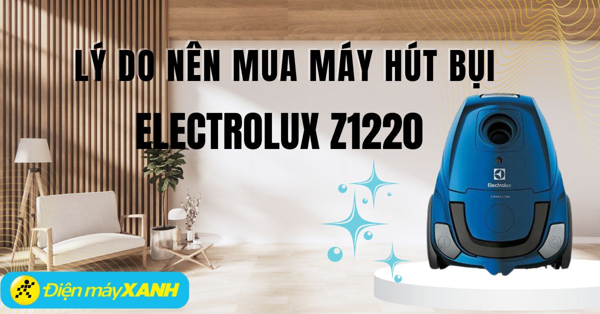 5 lý do nên mua Máy hút bụi Electrolux Z1220 cho gia đình
