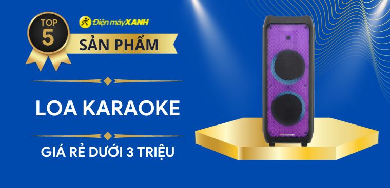 Top 5 loa karaoke giá rẻ dưới 3 triệu tại Điện máy XANH