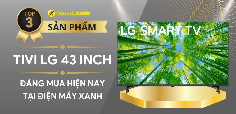 Top 3 tivi LG 43 inch đáng mua chất lượng hiện nay tại Điện máy XANH