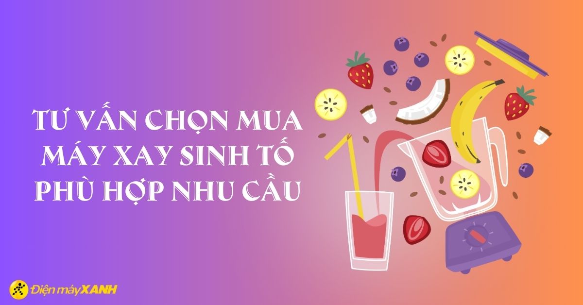 Kinh nghiệm mua máy xay sinh tố phù hợp với nhu cầu cực chuẩn