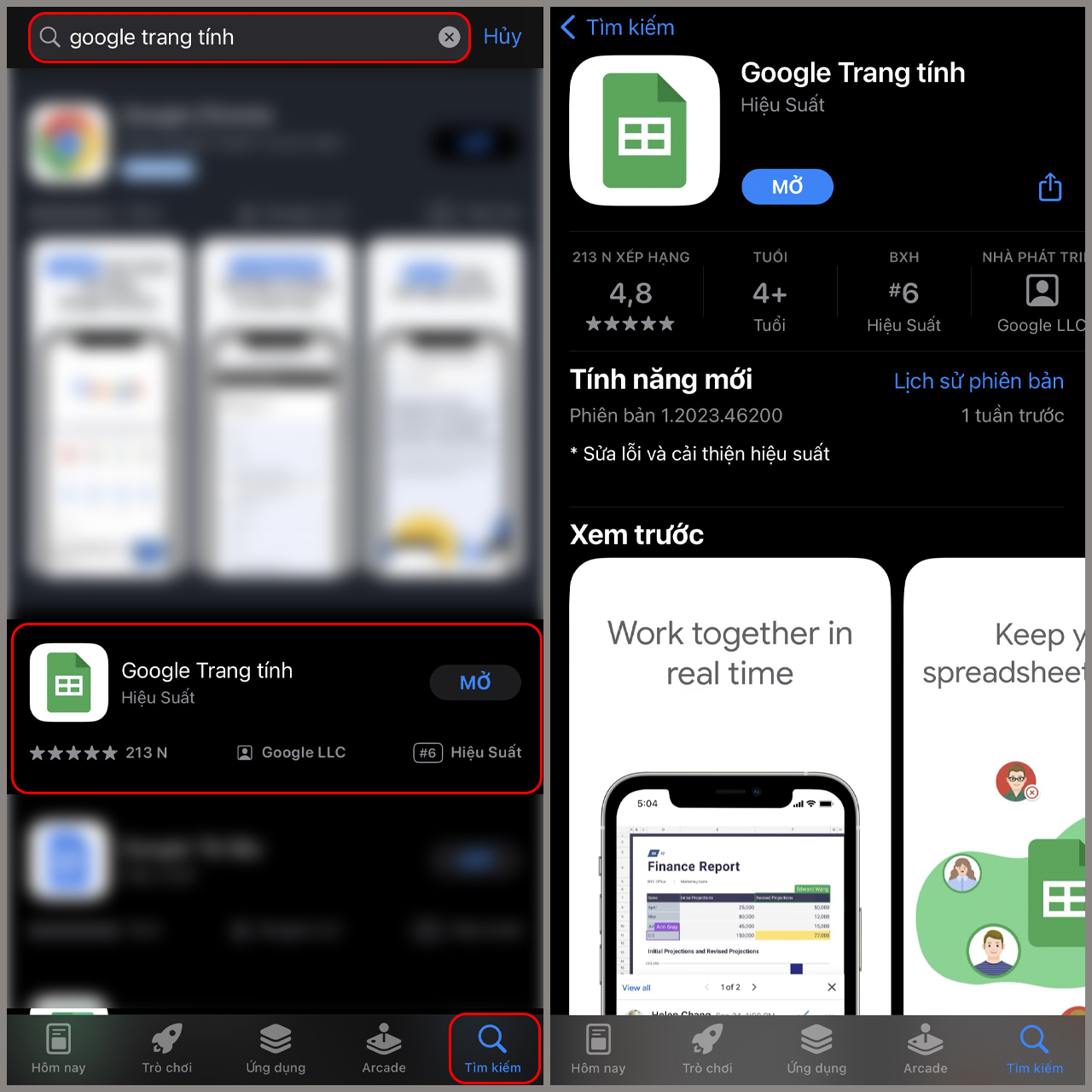 Cách chỉnh sửa Google Trang tính trên điện thoại