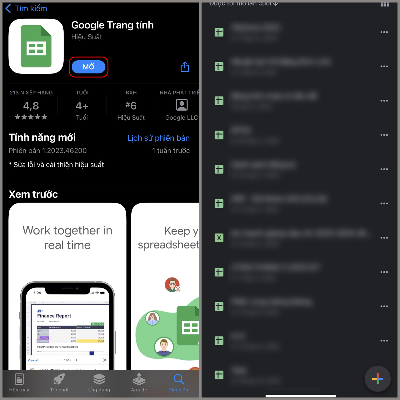 Cách chỉnh sửa Google Trang tính trên điện thoại