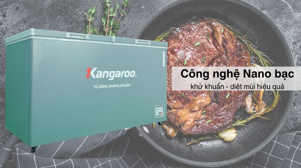 Tủ đông Kangaroo 430 lít KG430G1N - công nghệ khử khuẩn