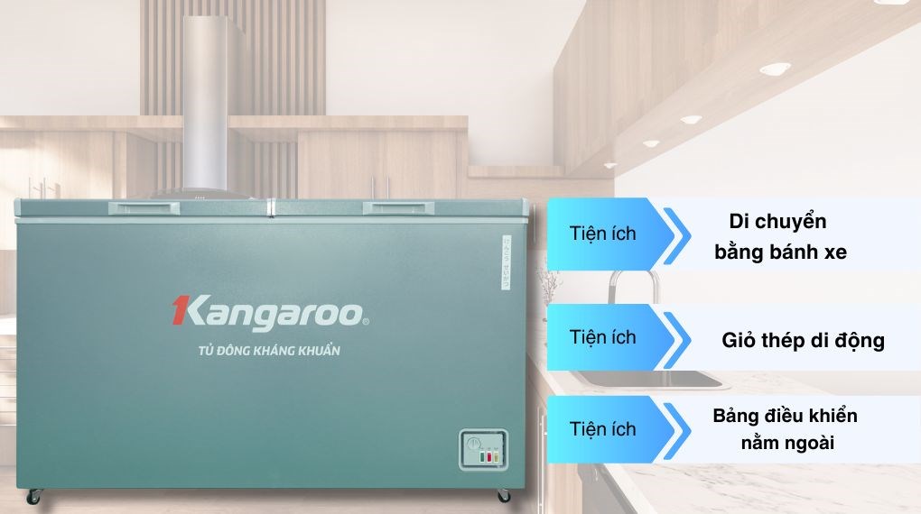 Tủ đông Kangaroo 430 lít KG430G1N - tiện ích