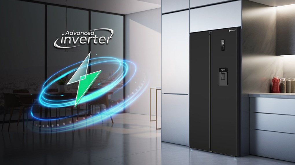 Tủ lạnh Casper Inverter 458 lít RS-460PBW - Công nghệ tiết kiệm điện