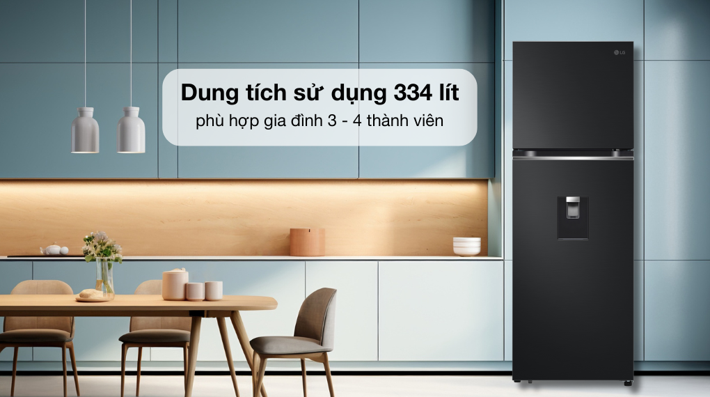 Tủ lạnh LG Inverter 334 lít LTD33BLM - Tổng quan thiết kế