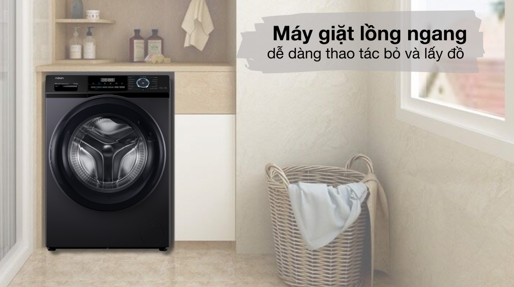 Máy giặt Aqua Inverter 11 kg AQD-A1102J BK - Thiết kế
