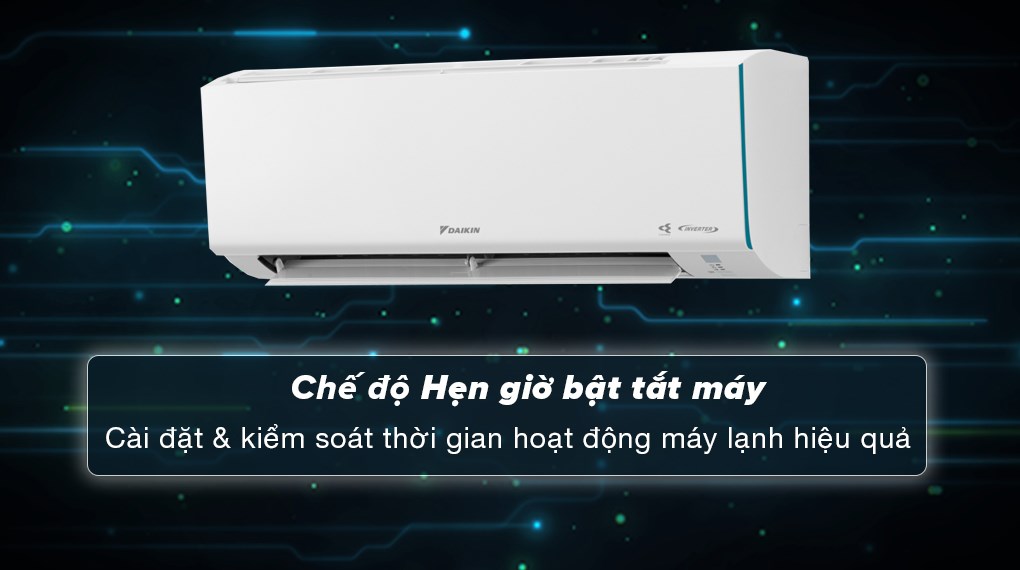 Máy lạnh Daikin Inverter 2 HP FTKF50YVMV - Chế độ hẹn giờ bật tắt máy tiện lợi