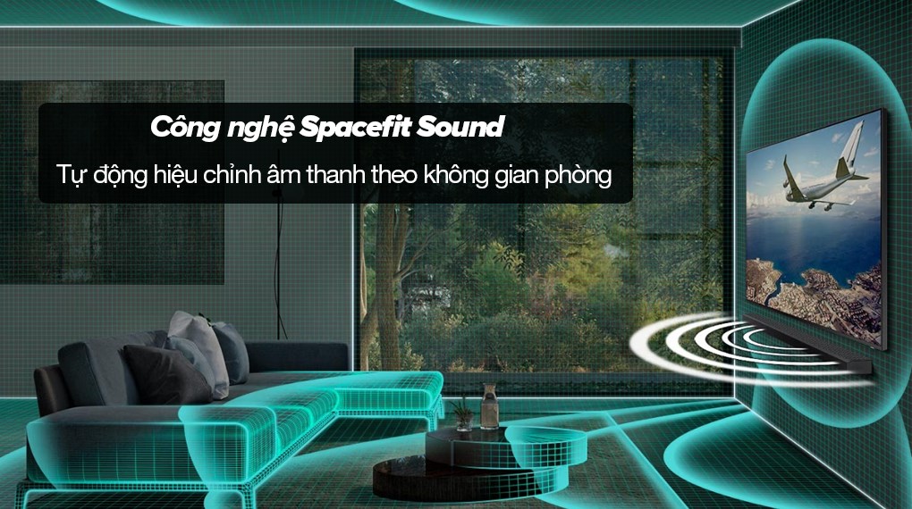 Loa Thanh Samsung HW-Q700D/XV 320W - Công nghệ Spacefit Sound tự động hiệu chỉnh âm thanh theo không gian phòng