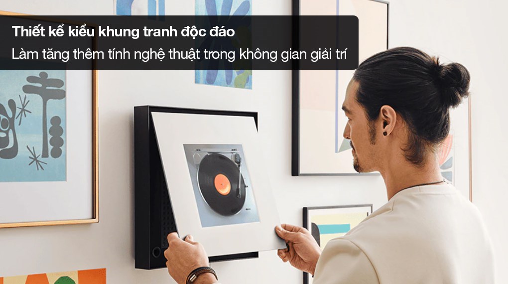 Loa khung tranh Samsung HW-LS60D/XV 120W - Kiểu dáng độc đáo, tăng thêm tính nghệ thuật căn phòng