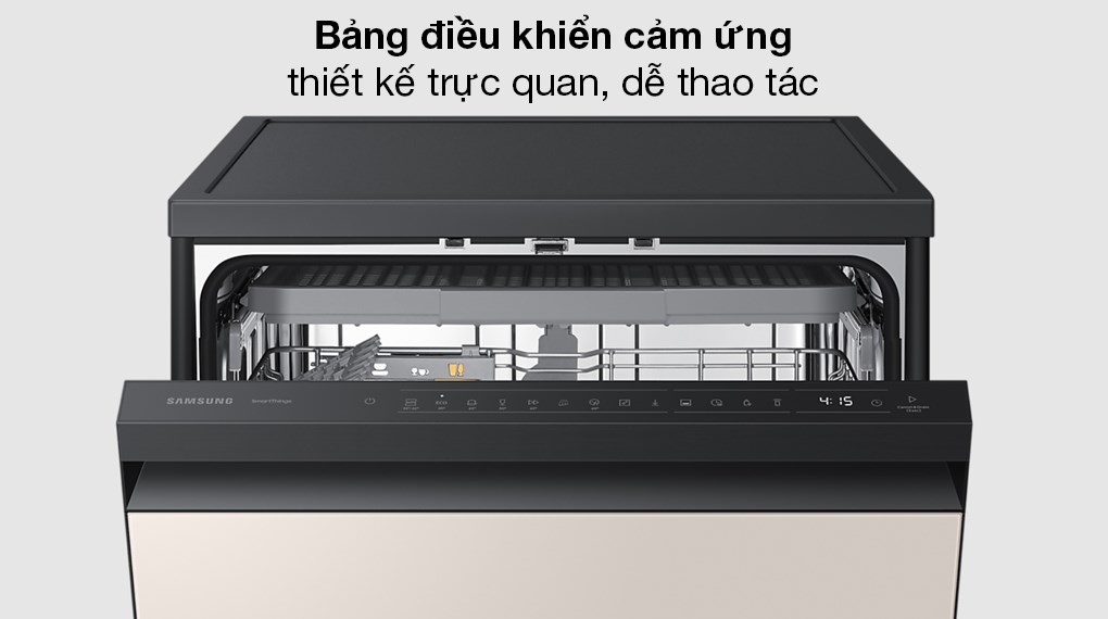 Máy rửa bát độc lập Samsung Bespoke DW60CB750FAPSV - Bảng điều khiển