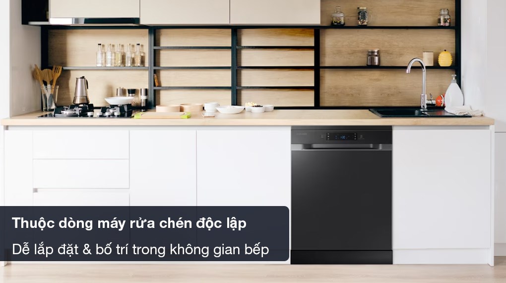 Máy rửa chén độc lập Samsung DW60CG550FSGSV - Dễ lắp đặt, bố trí trong không gian bếp