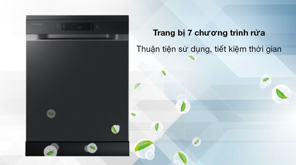 Máy rửa chén độc lập Samsung DW60CG550FSGSV - Thiết kế 7 chương trình rửa tiện lợi sử dụng