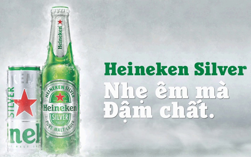 Bia Heineken Silver lon 330ml 2