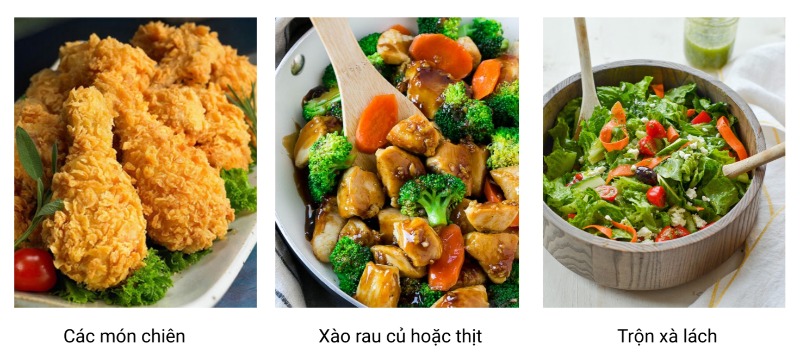Các món ăn từ dầu đậu nành