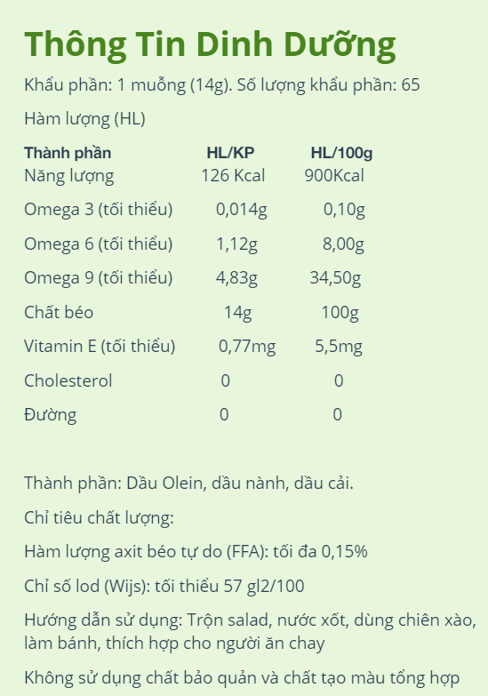 Dầu ăn cao cấp Happi Koki chai 1 lít 3