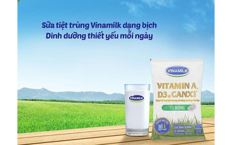 Thùng 48 bịch sữa dinh dưỡng có đường Vinamilk A&D3 220ml 0