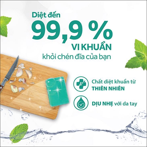 Nước rửa chén Sunlight Extra diệt khuẩn chiết xuất từ chanh và lá bạc hà can 3.48 lít 0