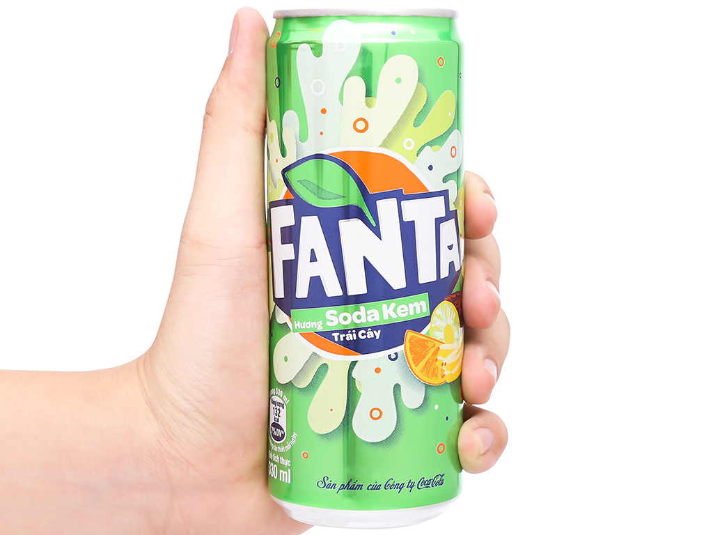 Nước ngọt Fanta hương trái cây lon 330ml