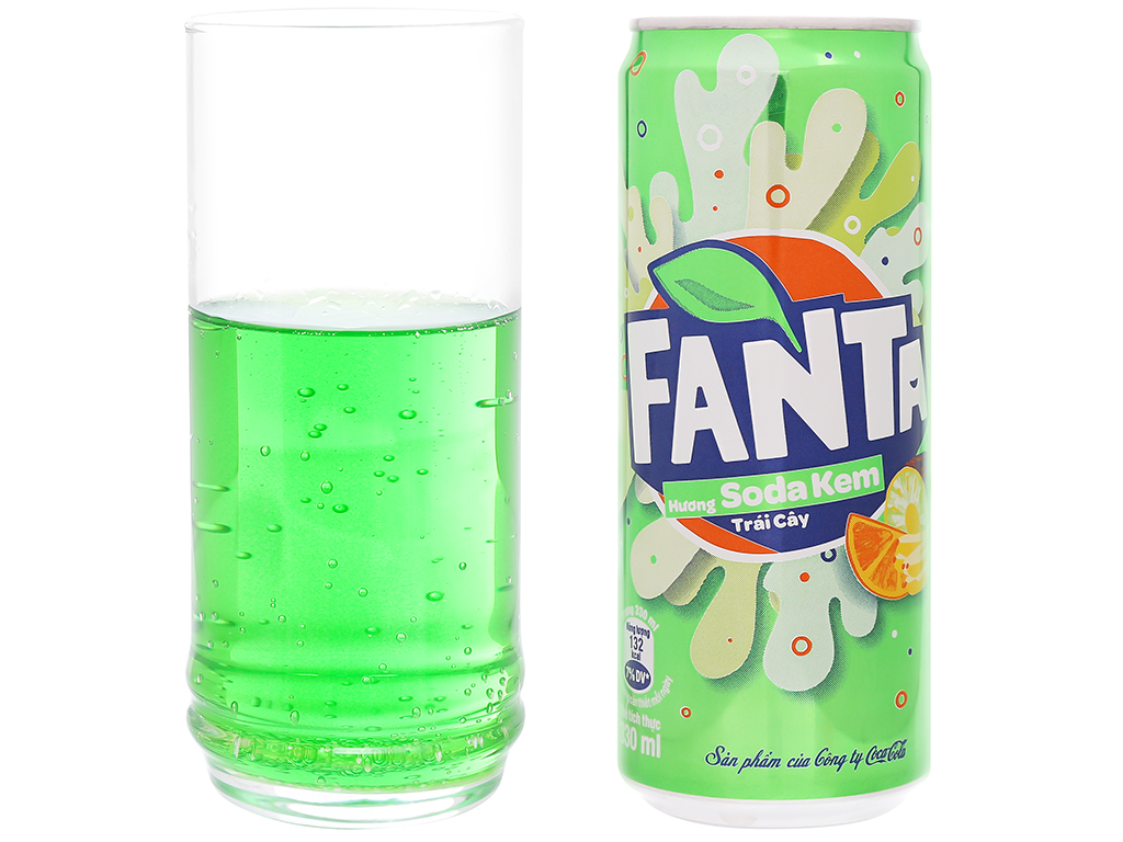 Nước ngọt Fanta hương trái cây lon 330ml