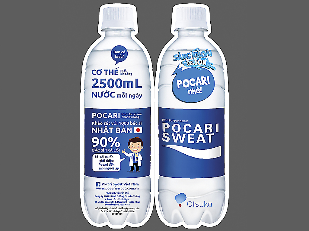 Nước khoáng i-on Pocari Sweat chai 500ml 0