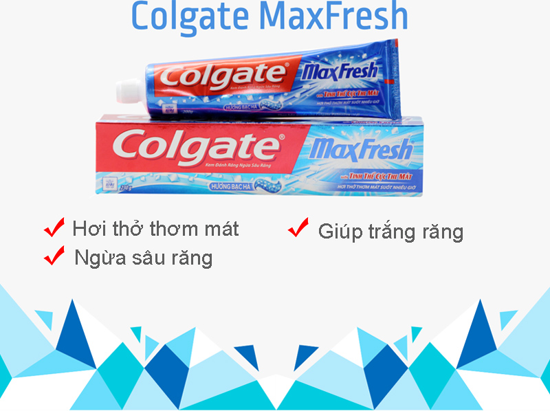 Kem đánh răng Colgate MaxFresh hương bạc hà 230g