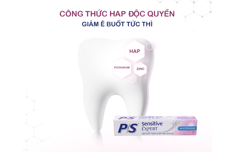 Kem đánh răng P/S Sensitive Expert giảm ê buốt trắng răng 100g 1