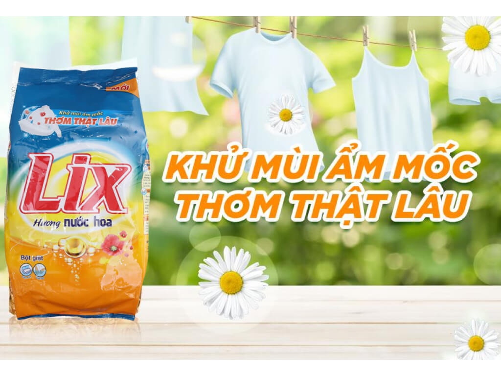 Bột giặt Lix hương nước hoa 5.5kg