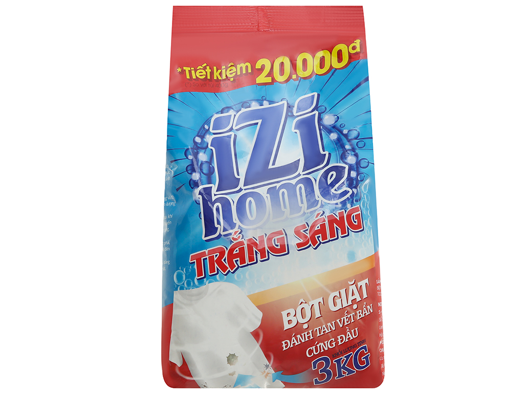 Bột giặt IZI HOME trắng sáng 3kg 1