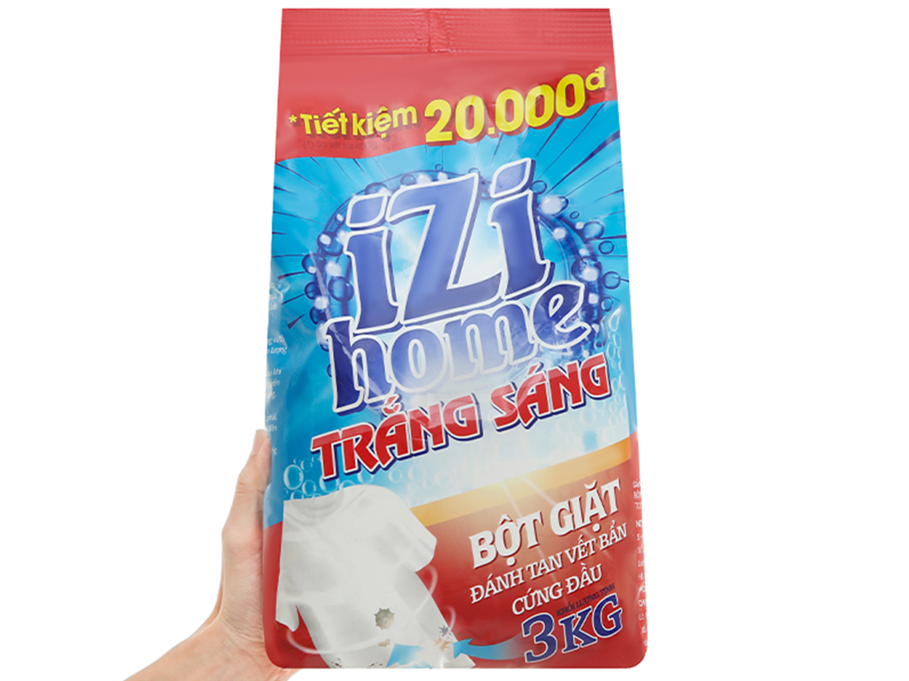 Bột giặt IZI HOME trắng sáng 3kg 5