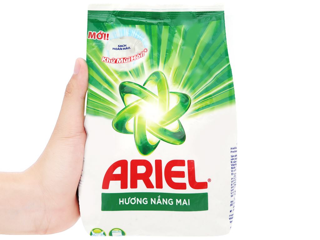 Bột giặt Ariel Sạch hoản hảo - Khử mùi hôi hương nắng mai 720g 1
