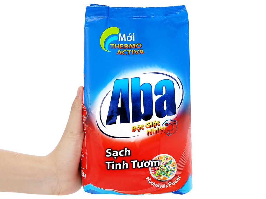 Bột giặt nhiệt Aba sạch tinh tươm 3kg 1